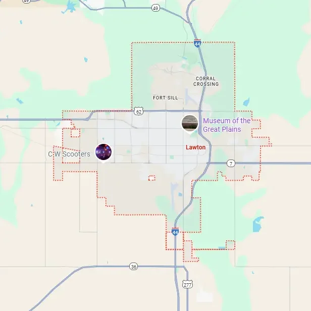 Suburban map with red boundary lines for real estate lead generation.